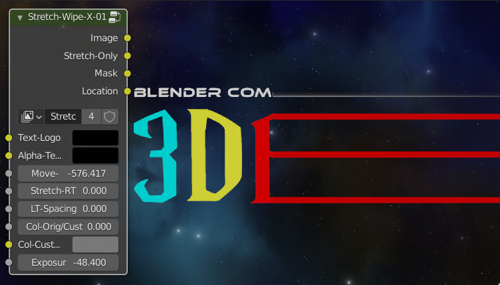 Compositor Node 3dbb Stretch-Wipe-X-01 preview image